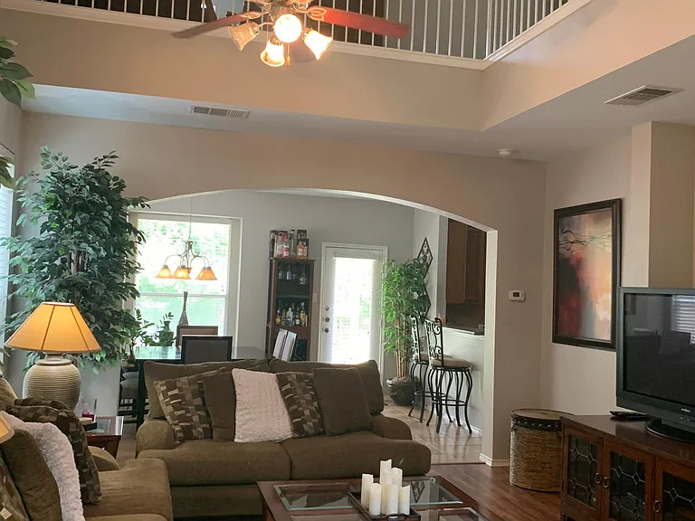 Open concept living area.