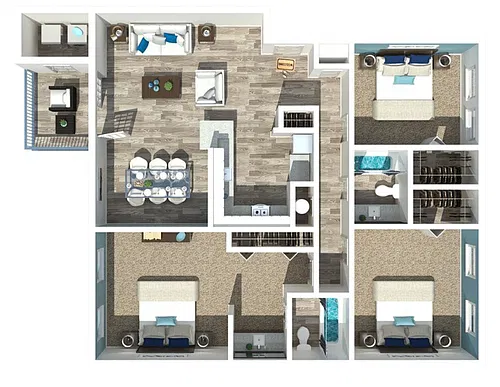 Floor plan 3Bed 2-5Bath
