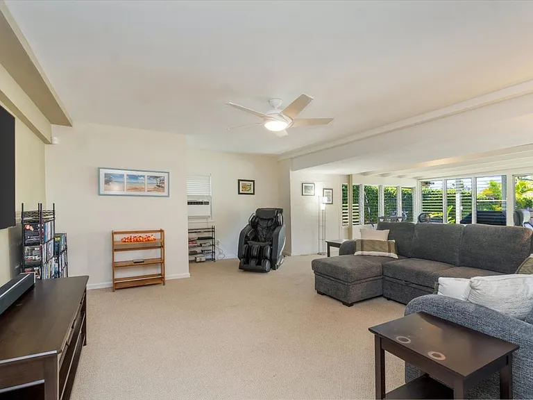Another view of the family/theatre room.