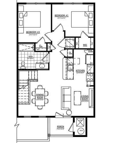 Floor plan Oswego 2