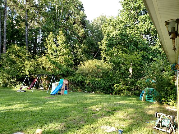 secluded backyard