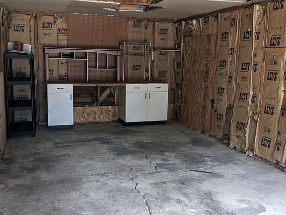 Detached garage interior