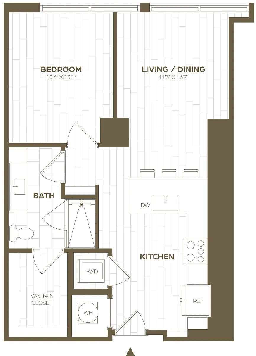 Floor plan 1B