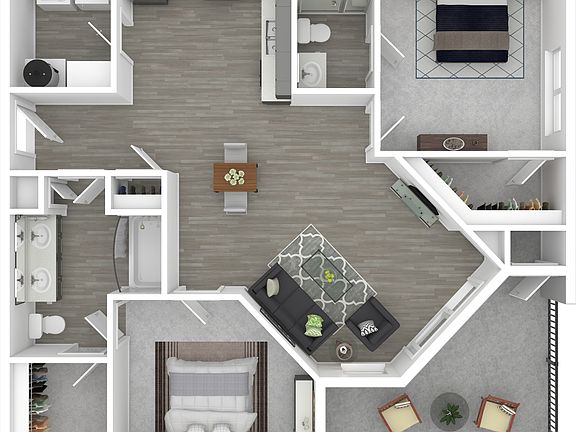 Two Bedrooms | 2 Baths | 1058 sq.ft. Two Bedrooms | 2 Baths | 1058 sq.ft.