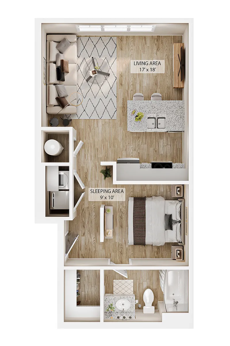 Floor plan Studio Retreat Overlook