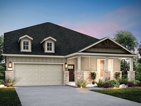 The Keller, a two-story home with 2-car garage, shown with Home Exterior 41