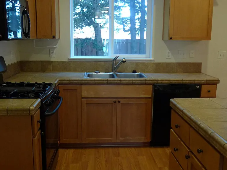 kitchen with wood floor