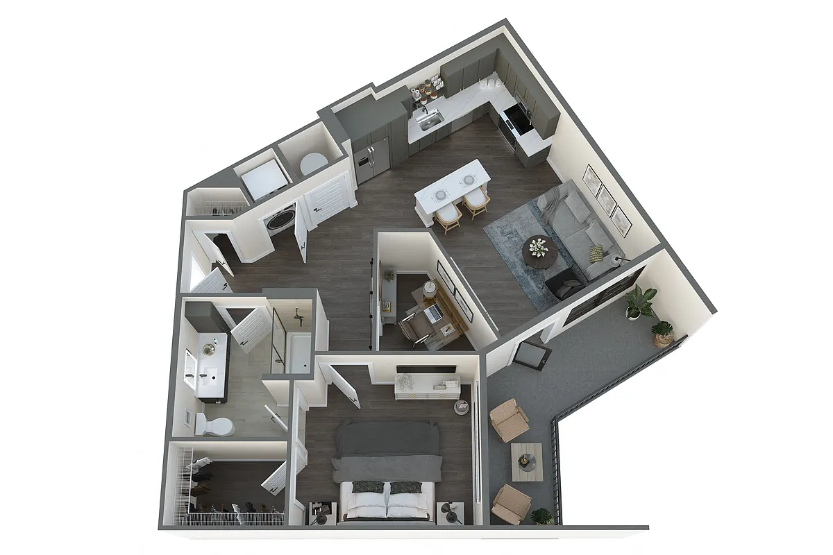 Floor plan Hamilton with Study