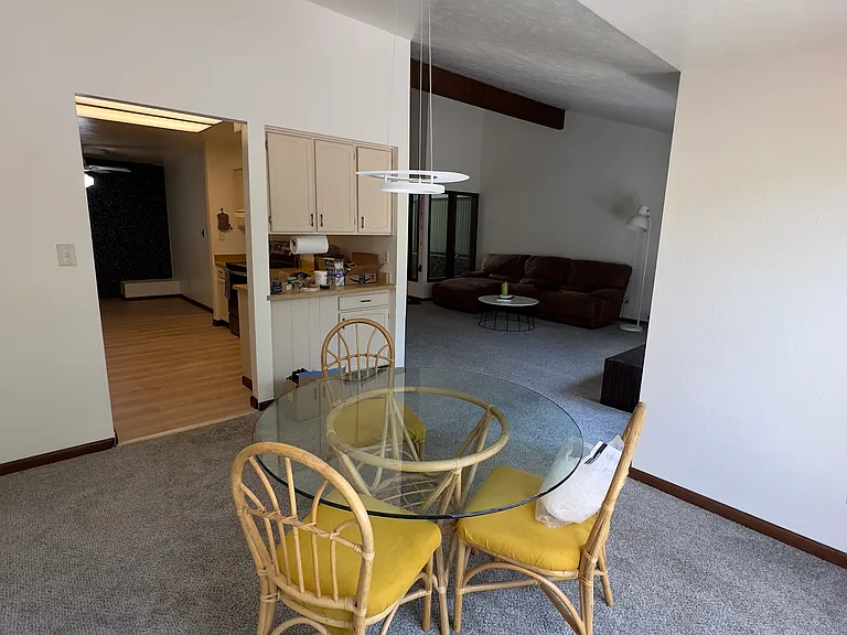 Dining area / View to Living room and kitchen