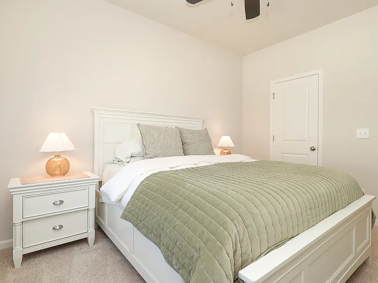 Guest bedroom includes walk-in closet
