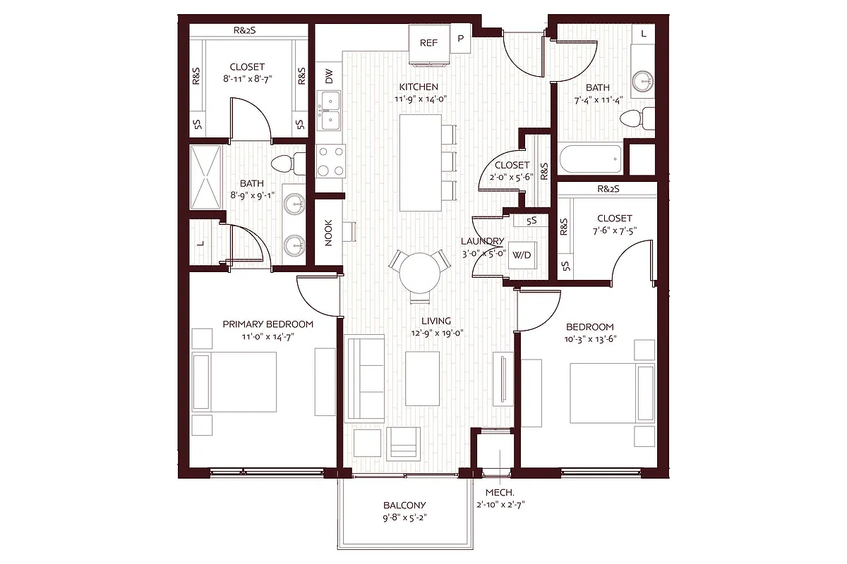 Floor plan Piedmont