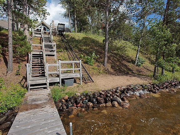 View from dock of elevator
