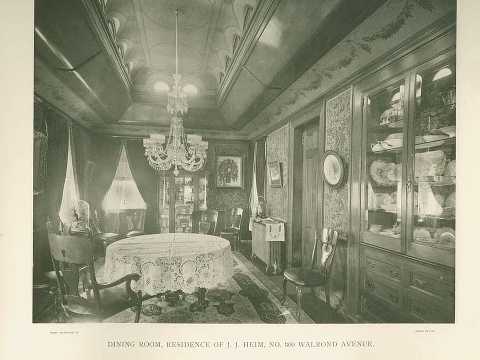 The Dining Room in 1904