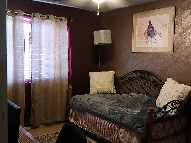 Bedroom Nr 3
Features:
One Trundle functional day bed/couch and/or king size bed
and
One Smart TV