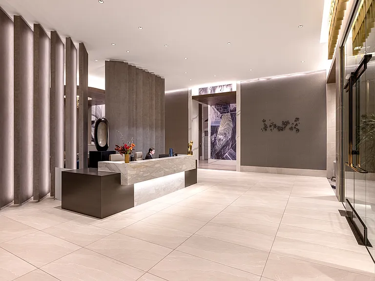 The 24-Hour Staffed Lobby at Three Light Luxury Aparments