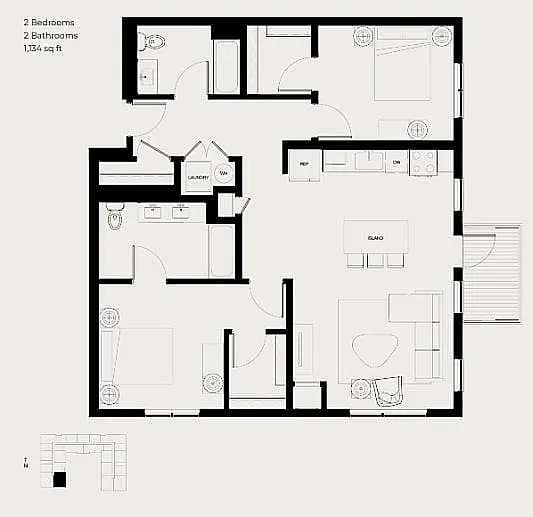 Floor plan B3