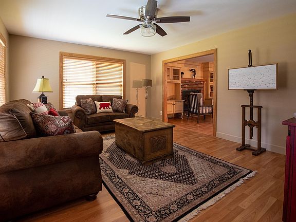 View from living room into breakfast room