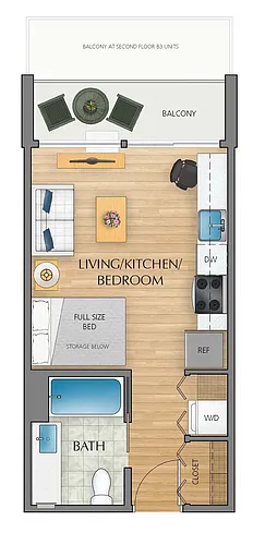 Floor plan Studio C