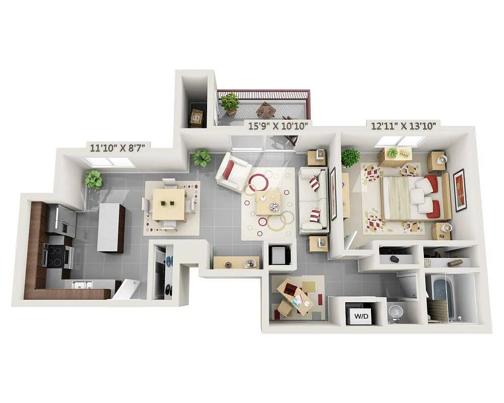 Floor plan Bently (A1F)