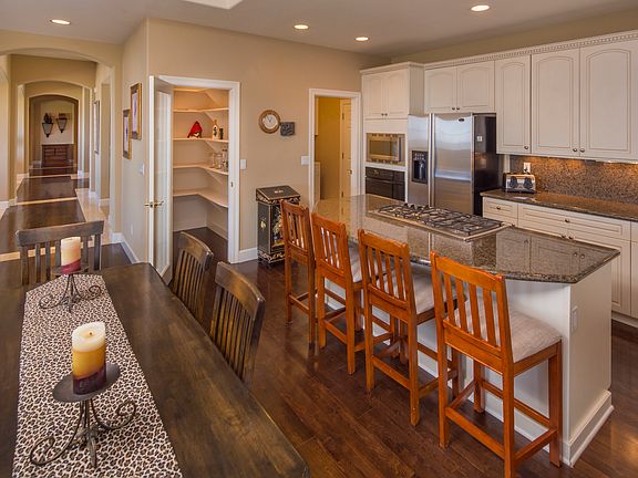Kitchen, Pantry, Main hall and entry to garage