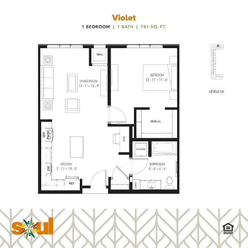 Floor plan Violet