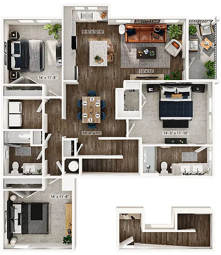 Floor plan C1