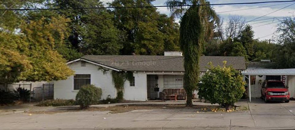 The studio space is in the back of the property