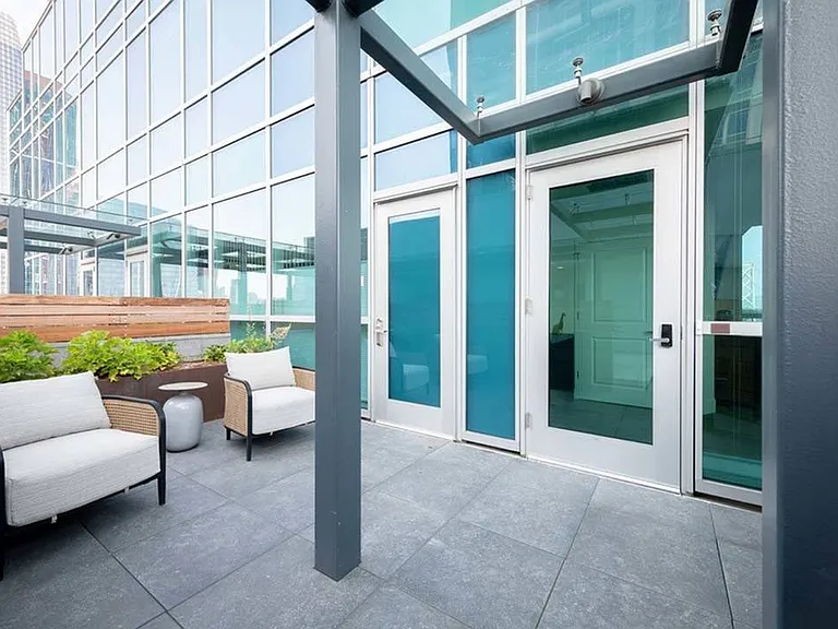 Lounge on your private terrace adjacent to the 13th Floor Rooftop Terrace