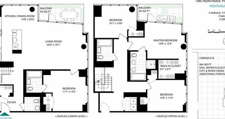 1st image of 2 Northside Piers Penthouse 4