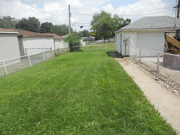 Fenced in backyard