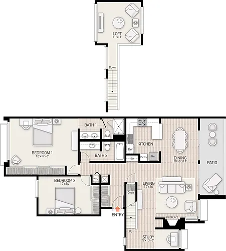Floor plan Plan 22