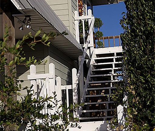 Stair way to the home.