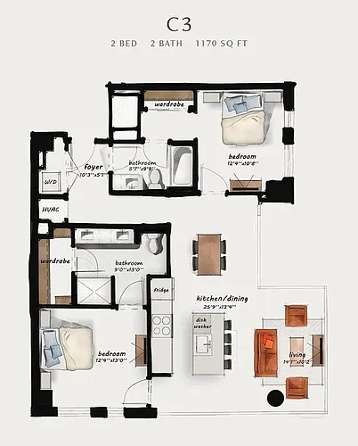 Floor plan C3
