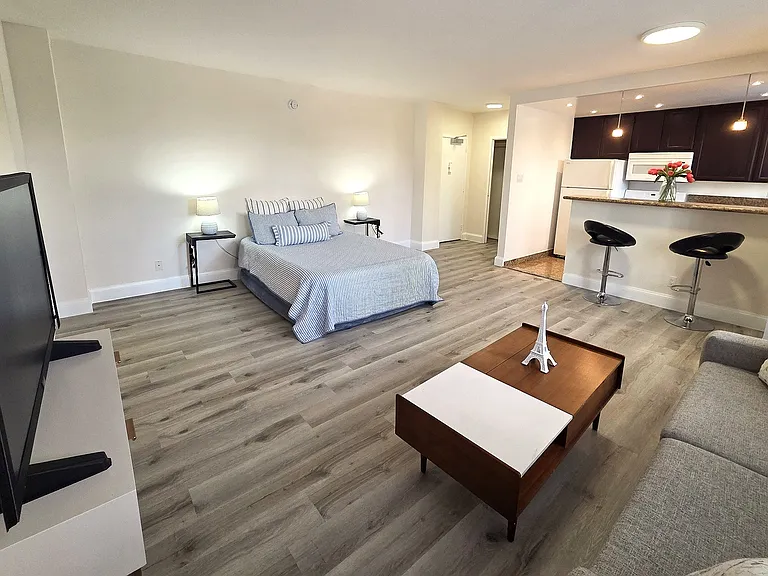 203 Living Room and Kitchen view
