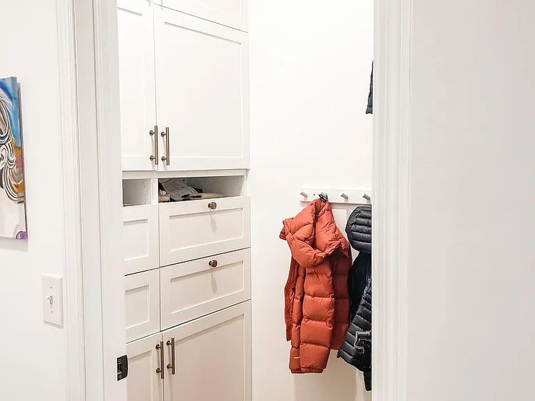 Mud room coming from the garage into the kitchen