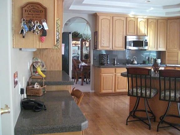 View through kitchen to Formal dinning room