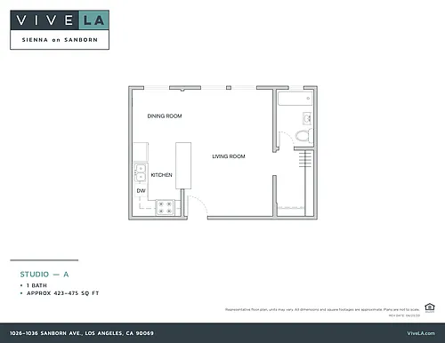 Floor plan Studio
