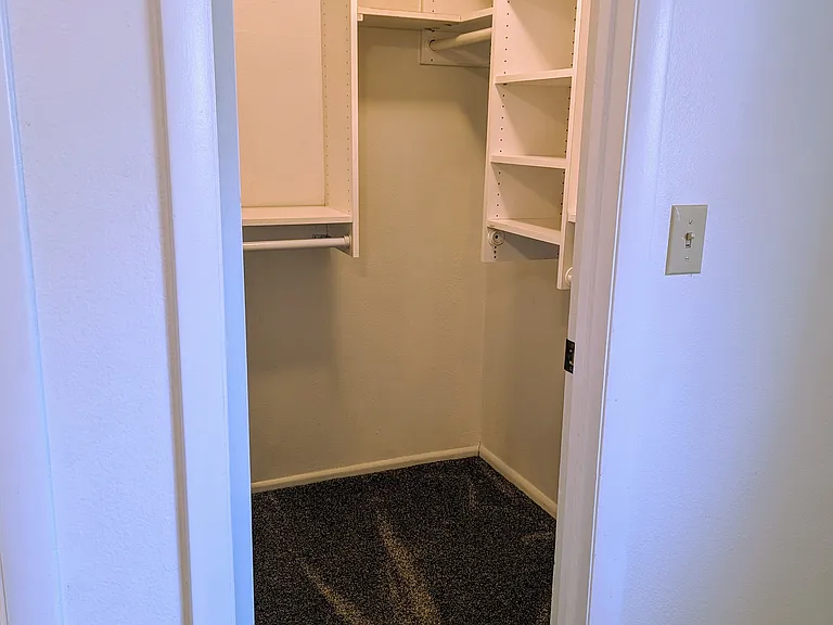 Master walk in closet