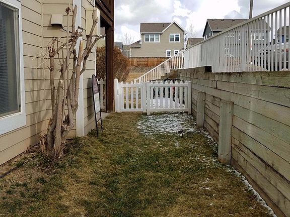 fenced yard