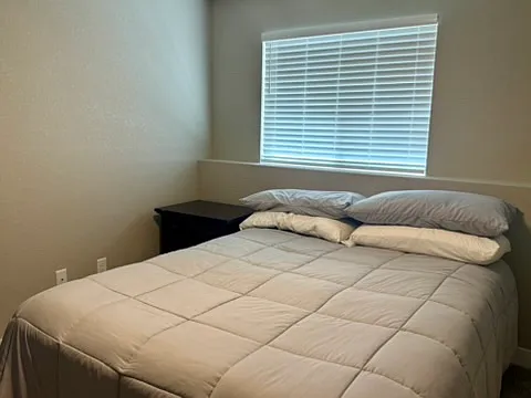 Currently one lower level bedroom is completed.