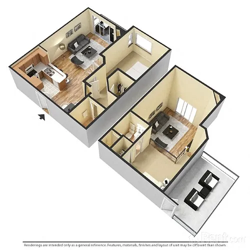 Floor plan 1B-Loft