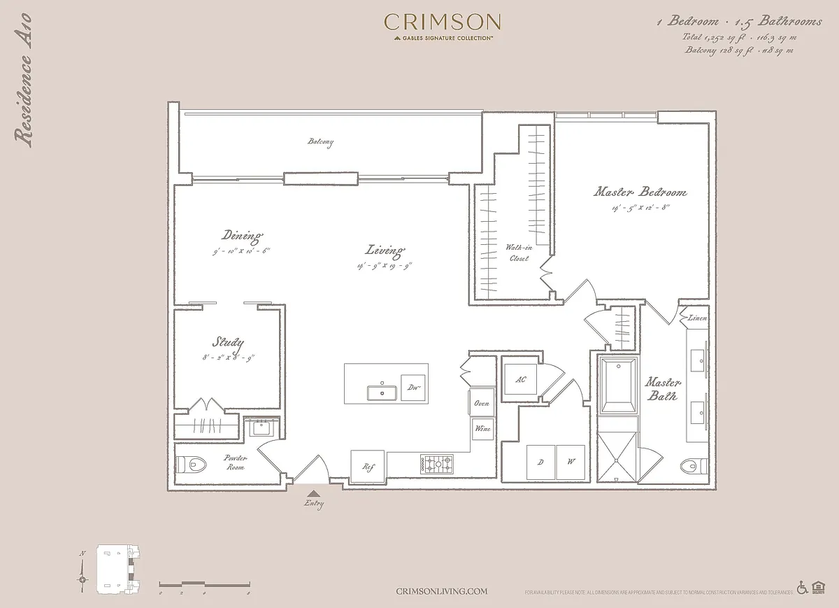 Floor plan Residence A10 with study