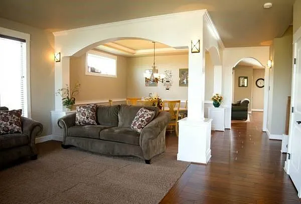 Formal living room and dining room