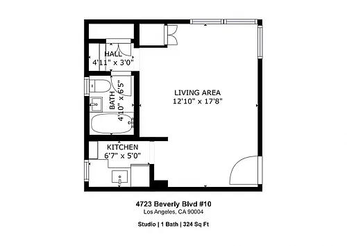 Floor plan Studio