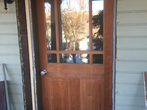New 9 light front door (and also similar door to the garage)