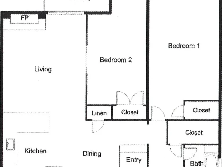 Open floor plan with primary bedroom situated away for privacy