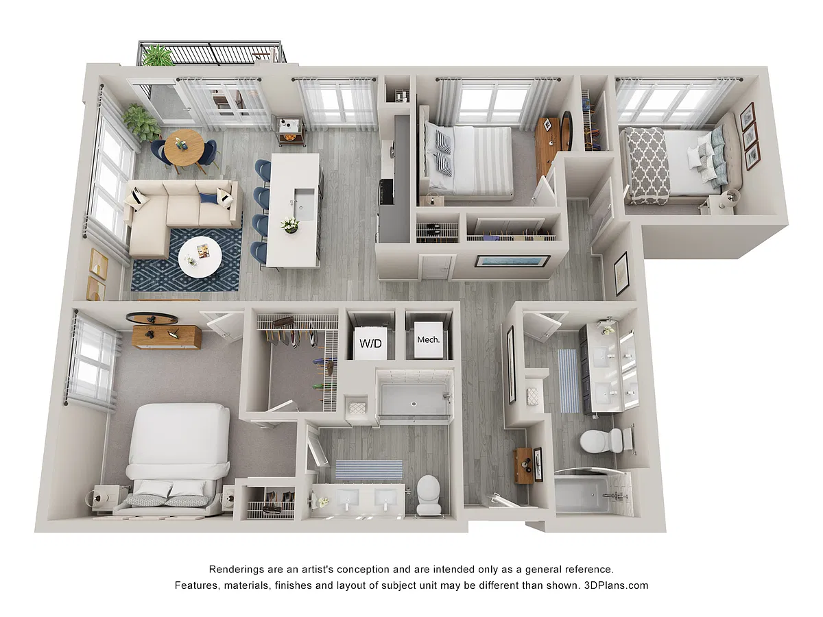 Floor plan C1WDU
