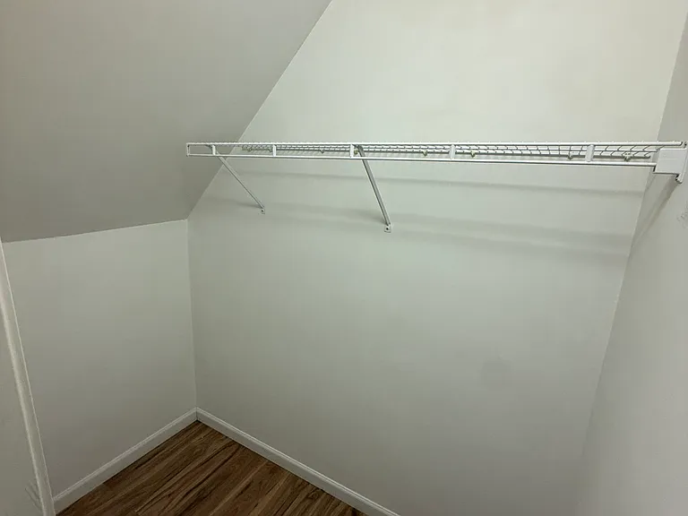 Walk in closet for the $850 room