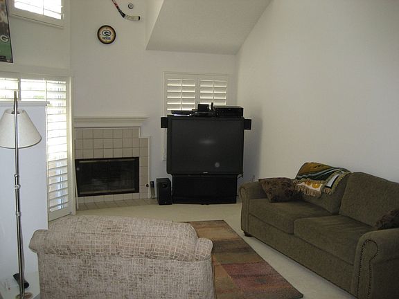 Open living area with super high ceilings