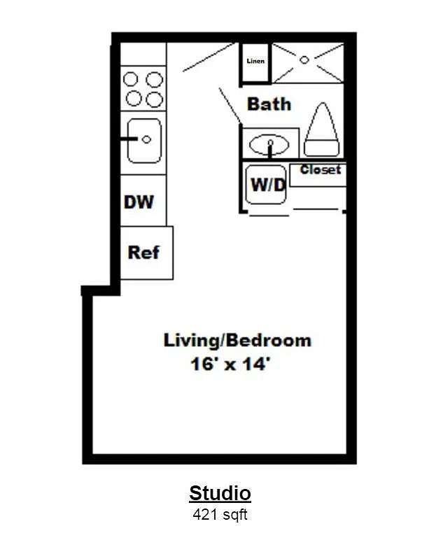 Floor plan Studio